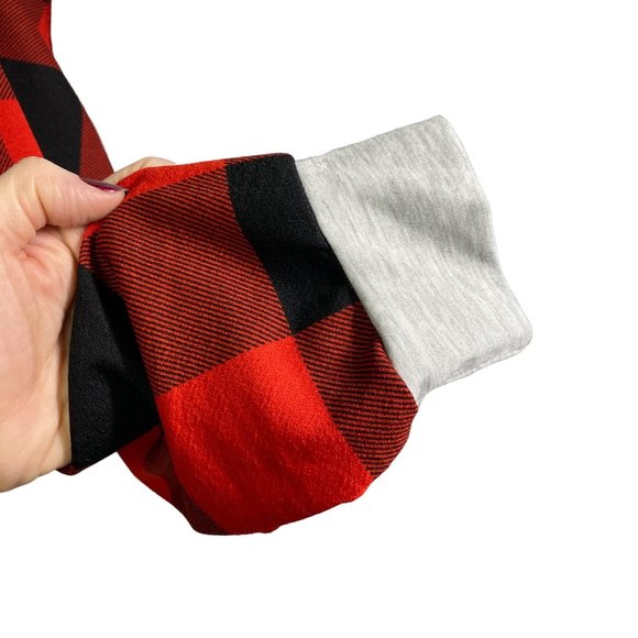 Amasoo holiday Christmas long sleeve tee plaid red, black, gray women's XL - Picture 3 of 9